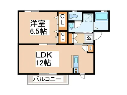 ST.REGIS(1LDK/1階)の間取り写真
