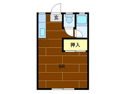 セロエスコンディーテ(ワンルーム/2階)の間取り写真