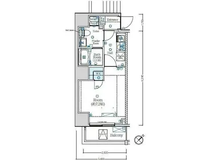 MAXIV常盤台TRE(1K/11階)の間取り写真
