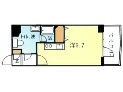 リビエール宮崎台(1K/2階)の間取り写真