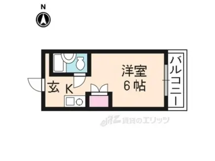 ボーン宇治 Ⅰ号館(1K/5階)の間取り写真