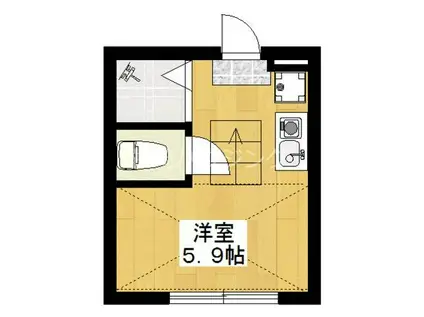 グラード東中野(ワンルーム/2階)の間取り写真
