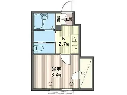 シャーメゾンKP(1K/1階)の間取り写真