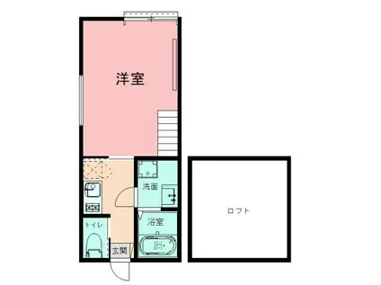 LEXIA井土ヶ谷(1K/2階)の間取り写真