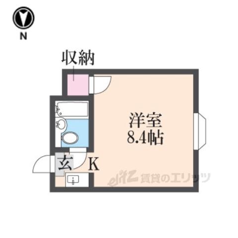 ロイヤル高田(1K/3階)の間取り写真