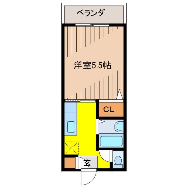 T.GRACE(1K/4階)の間取り写真