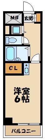 パストラーレアライ(ワンルーム/5階)の間取り写真