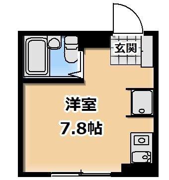 ライフピアモア千束(ワンルーム/2階)の間取り写真