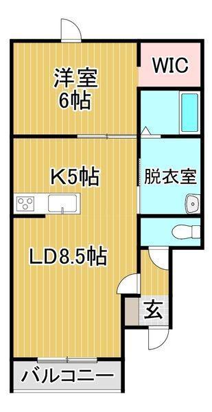 BAOBAB218(1LDK/1階)の間取り写真