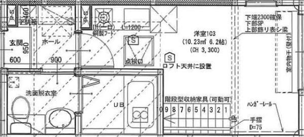 TGハウス石川町(ワンルーム/1階)の間取り写真