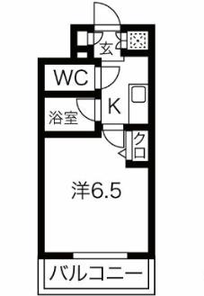 スパシエ八王子クレストタワー(1K/13階)の間取り写真