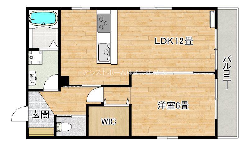 さくらコーポ百舌鳥(1LDK/1階)の間取り写真