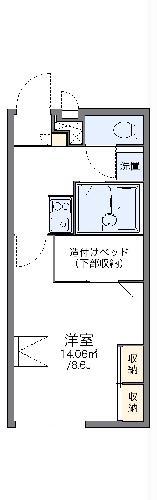 レオパレスチェディGROVEII(1K/2階)の間取り写真