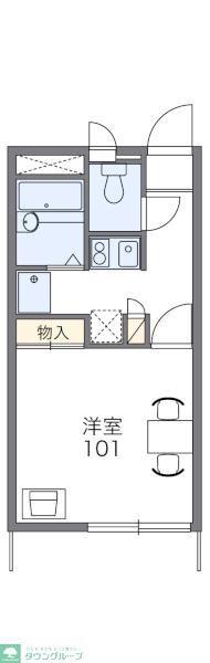 レオパレスぎぷふぇる(1K/2階)の間取り写真