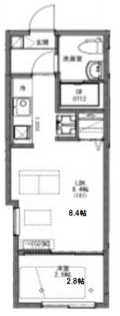 KEIAI RESIDENCE 清瀬IV(1LDK/2階)の間取り写真