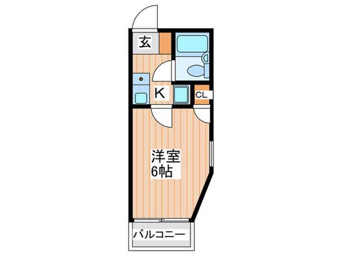 CHEVIOT(1K/3階)の間取り写真