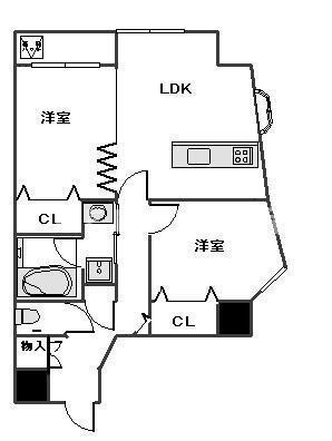 エクセルダイア西糀谷(2LDK/2階)の間取り写真