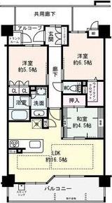 プレミスト千里・古江台(3LDK/4階)の間取り写真