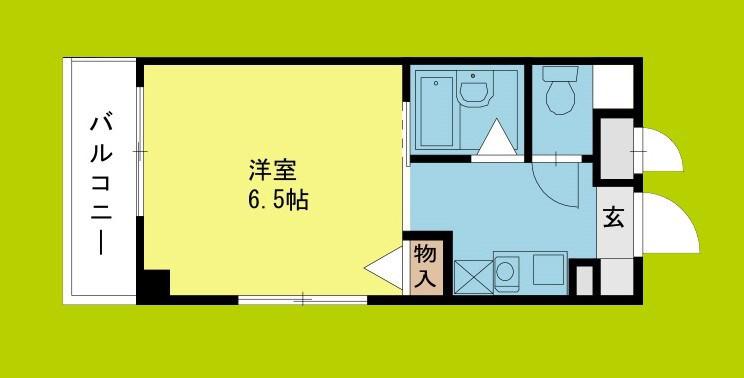 アメニティ敷津(1K/4階)の間取り写真