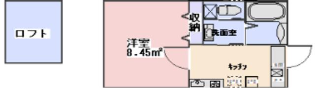 コーラルコート秋津 弐番館(1K/2階)の間取り写真