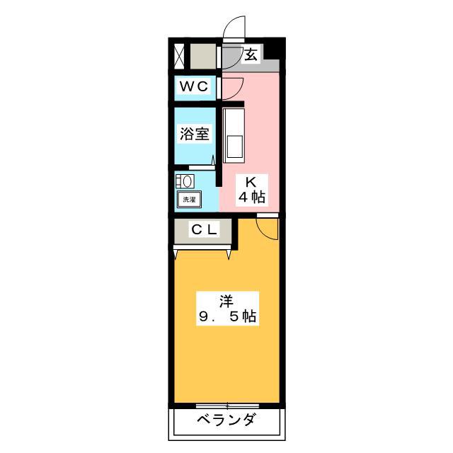 IS VILLA ANNEX(1K/4階)の間取り写真