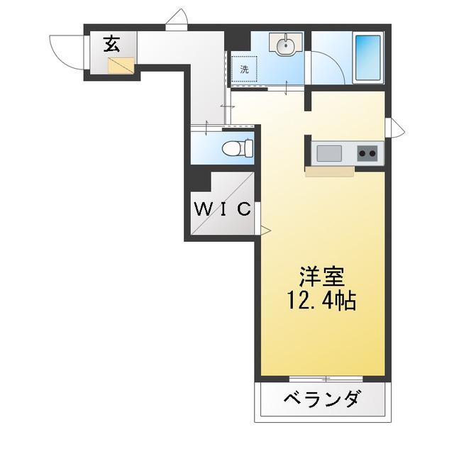 MAISON DE ARBRE(ワンルーム/2階)の間取り写真