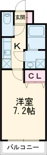 リープラス小野駅前(1K/2階)の間取り写真