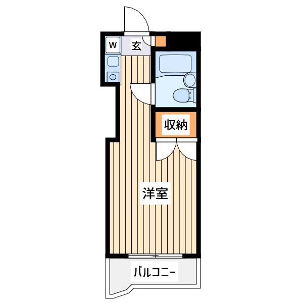 アーバンヒルズ西八王子第2(ワンルーム/3階)の間取り写真