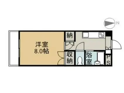 アーバンコート徳常(1K/3階)の間取り写真