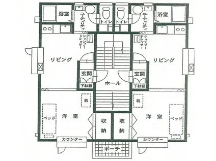 パレスハイツ2(1DK/1階)の間取り写真