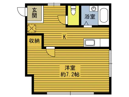 町田アパート(1K/2階)の間取り写真