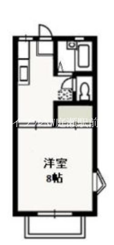 メゾンソレイユ(1K/2階)の間取り写真