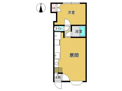 セトル桑園A(1DK/3階)の間取り写真