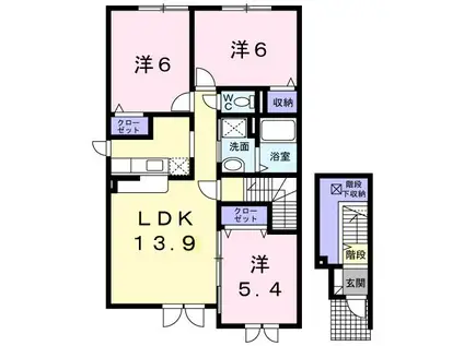 アルドーレ(3LDK/2階)の間取り写真