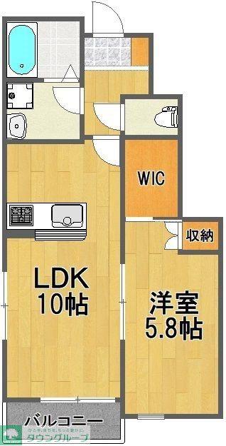 グランシャリオ(1LDK/1階)の間取り写真