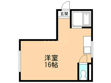 RERUN長島(ワンルーム/2階)の間取り写真