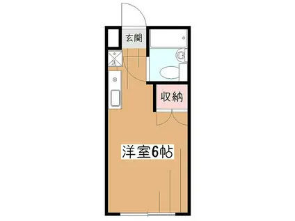 サンライフスカイ(ワンルーム/2階)の間取り写真