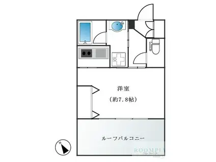 グロリア自由が丘(ワンルーム/6階)の間取り写真