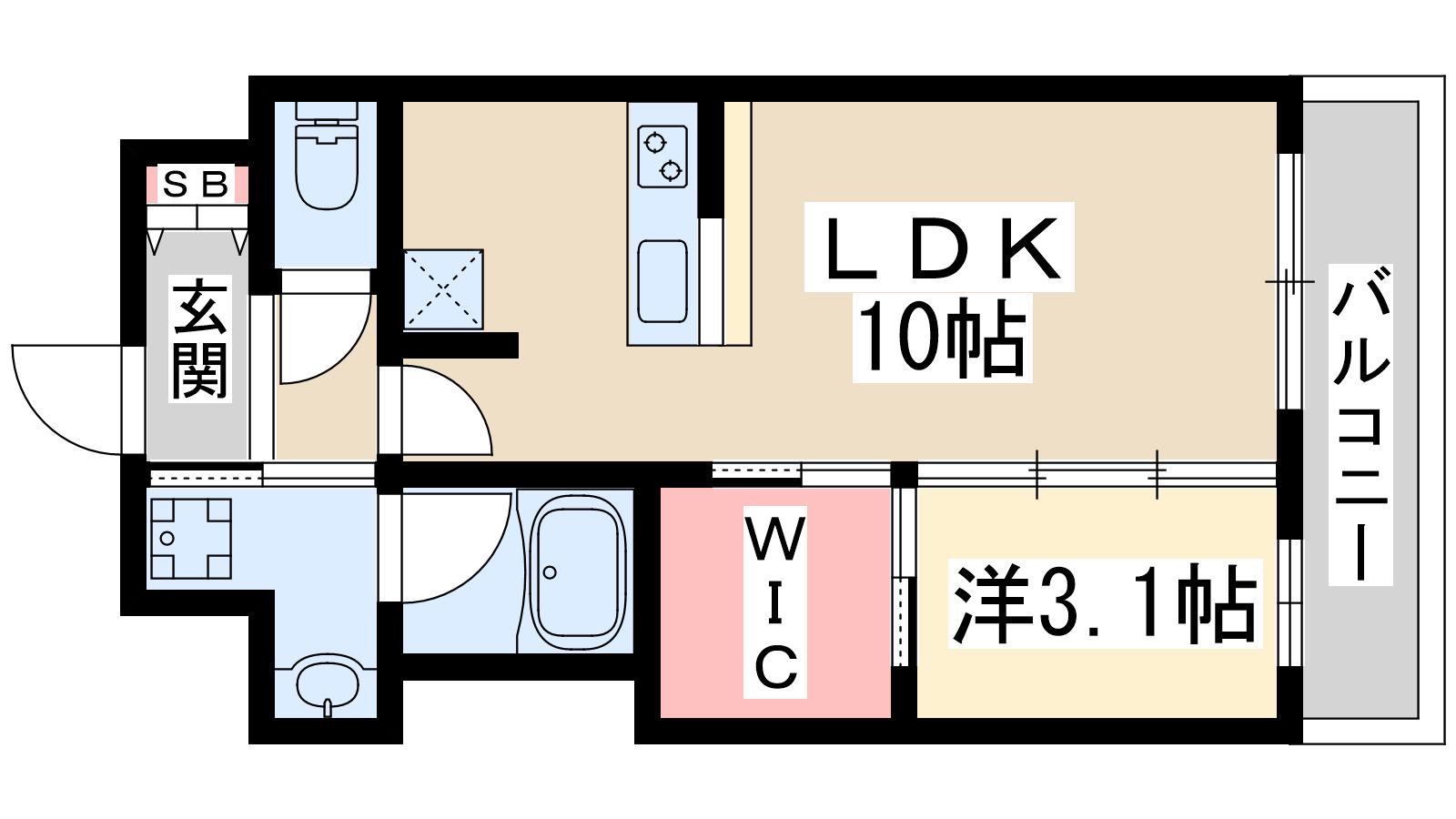 アーバングランデ新大阪(1LDK/5階)の間取り写真