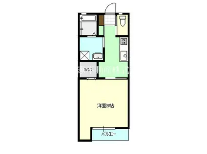 GRACIAS(1K/1階)の間取り写真