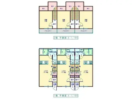 仙台市地下鉄南北線 泉中央駅 バス乗車時間:15分 最寄りバス停で下車 徒歩5分 2階建 築21年(1LDK/1階)の間取り写真
