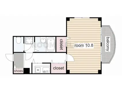 パルナス本町通(1K/6階)の間取り写真
