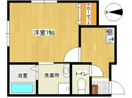 MAISON D AMIS(1K/2階)の間取り写真