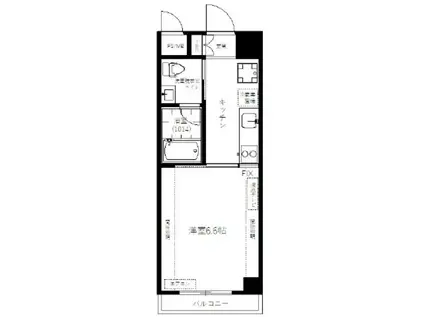 ライオンズマンション麻布コート(ワンルーム/5階)の間取り写真