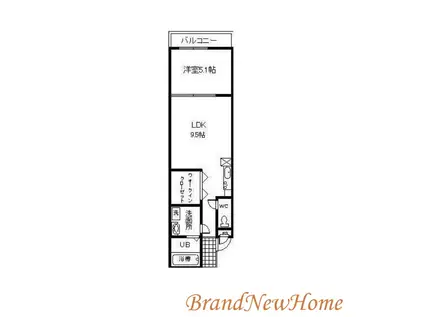 フジパレス杉本町II番館(1LDK/2階)の間取り写真