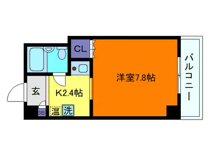 サンクラッソ阪急六甲駅前イースト(1K/3階)の間取り写真