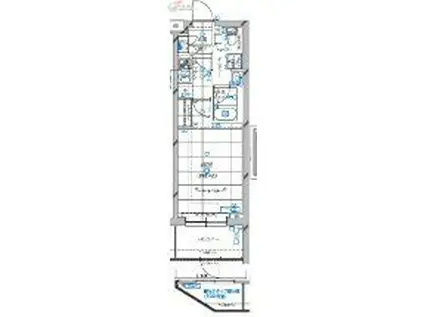 REGALIZ蒲田(1K/1階)の間取り写真