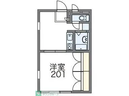 レオパレスフォーチュン(1DK/3階)の間取り写真