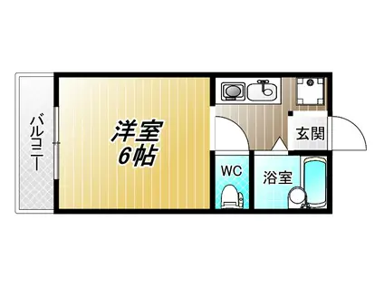ジェイズアベニュー(1K/3階)の間取り写真