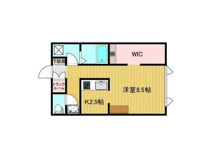 LULU HOUSEI(1K/2階)の間取り写真